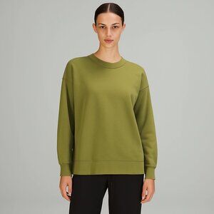 Lululemon Green Perfectly Oversized Sweater Crew Neck Long Sleeve 2 Athleisure